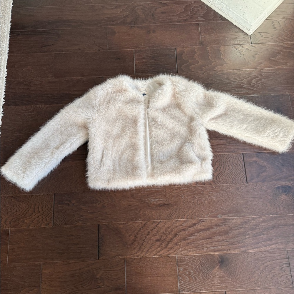 Fluffy White Jacket